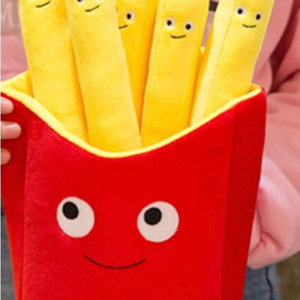 French Fries Plush decorative food pillow